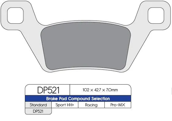 Dp Bremseklodser Standard Sintrede Metal - Bag
