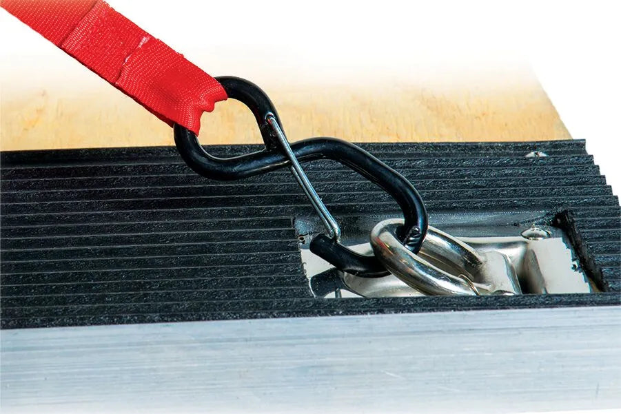 Caliber Retrax Tie-down Straps With Spring Clip Hooks