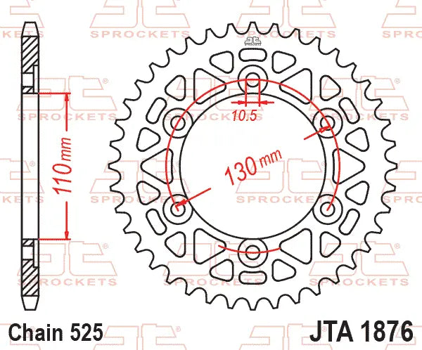 Jt Sprockets RaceLite Rear Sprocket