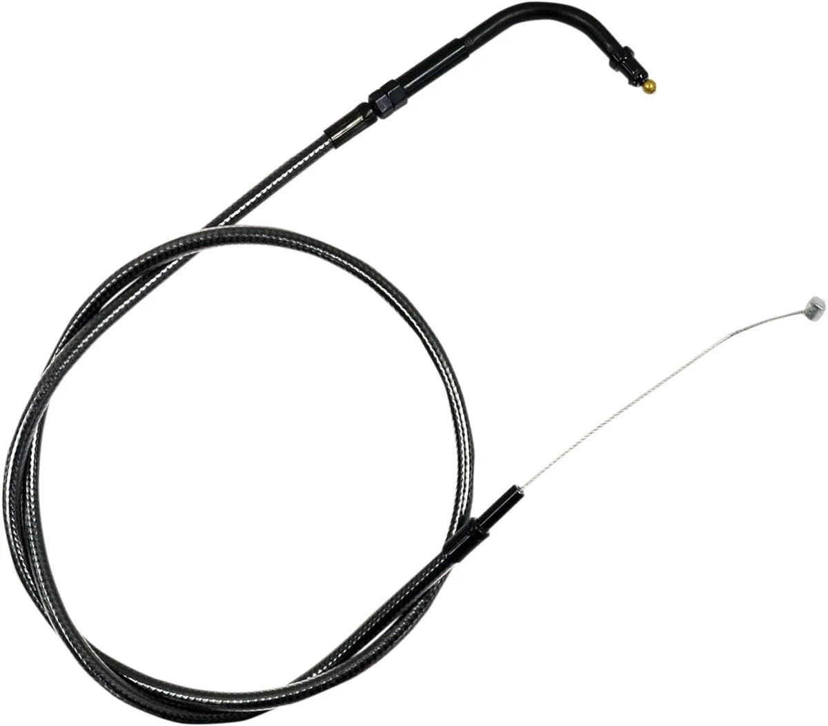 La Choppers Midnight Braided Throttle Cable for 42-1/2" Housing