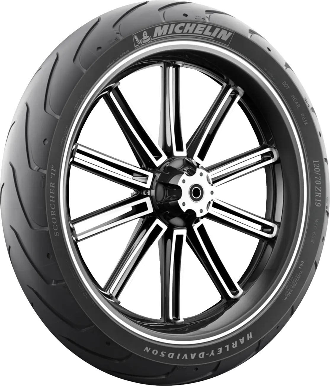 Michelin Scorcher 11 Tire - 120/70zr18 Front For Harley-davidson