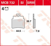 Trw All Round Sintered Metal Brake Pads Set - Rear