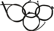 La Choppers Midnight Braided Cable Kit for 18"-20" Ape Hangers