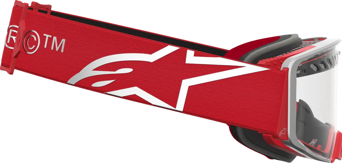 Alpinestars Supertech Dura Air Fluid Goggle Red/Silver/Clear