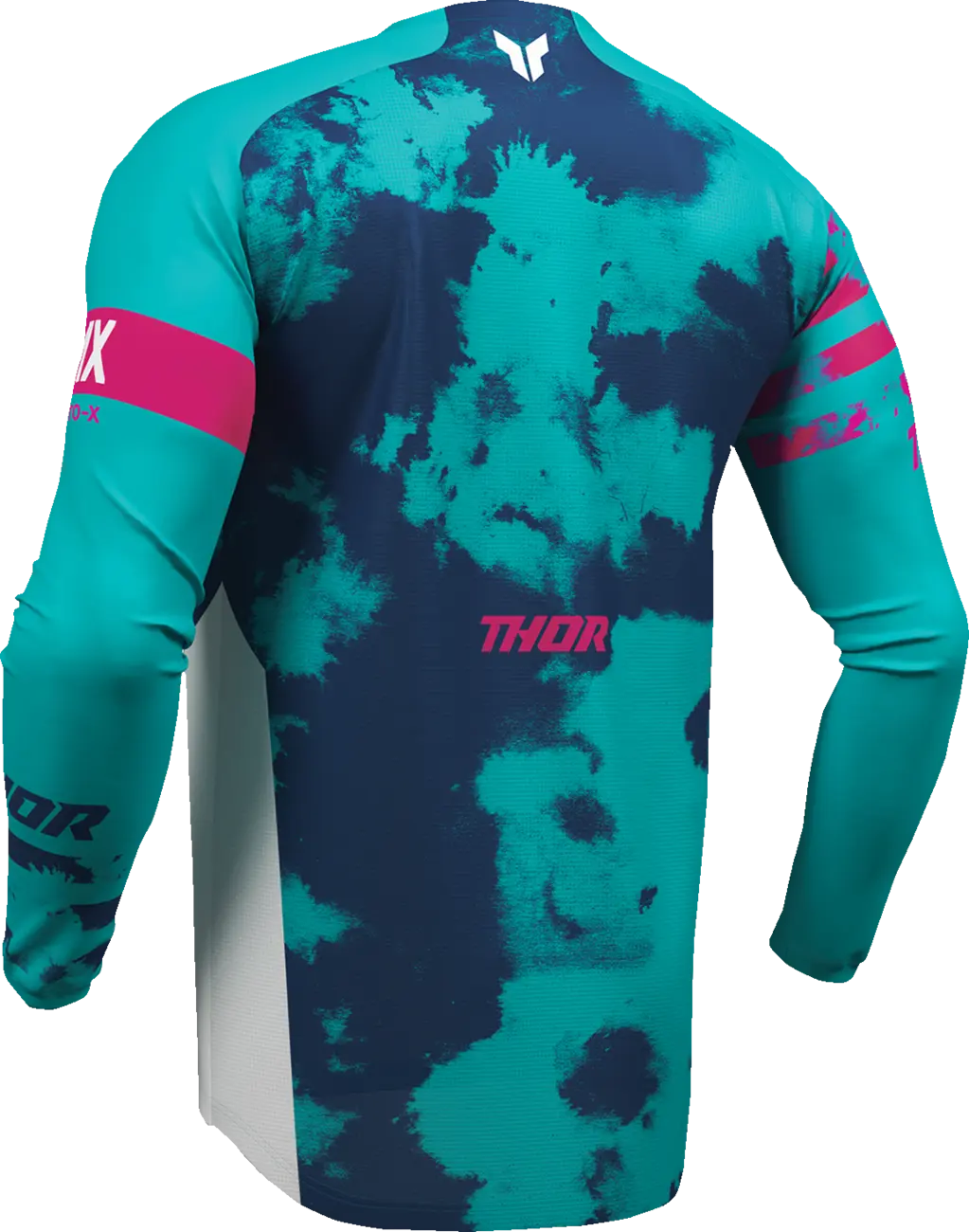 Thor Youth Launchmode Bleach Jersey - Blue/Pink/White/Aqua
