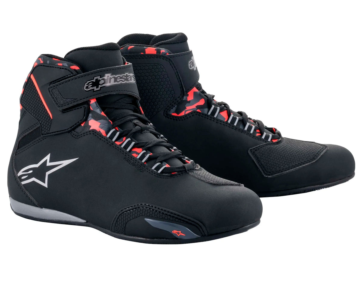Alpinestars Sektor Waterproof Shoes Black/Gray/Red