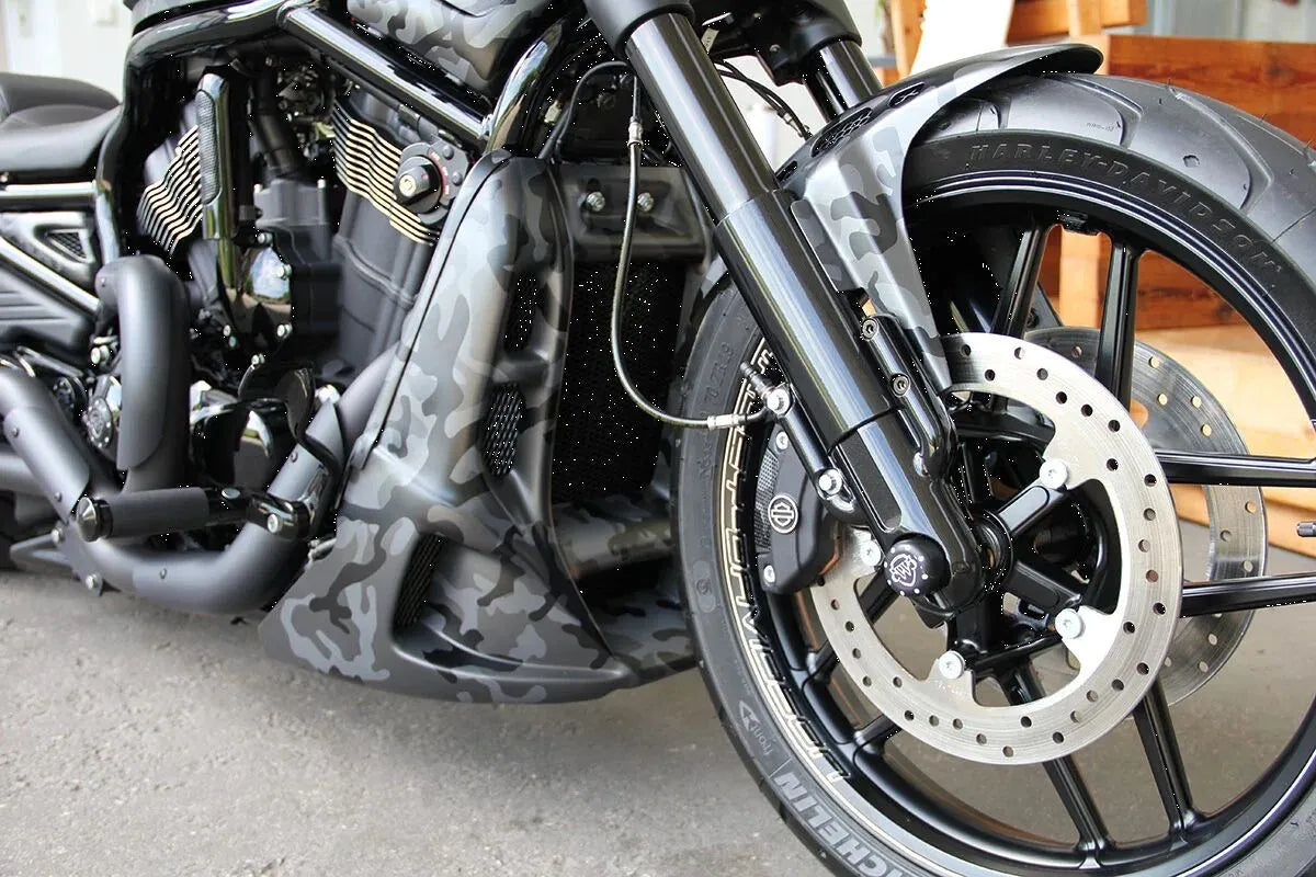 Cult-Werk Lower Fork Cover - Black - HD-ROD021