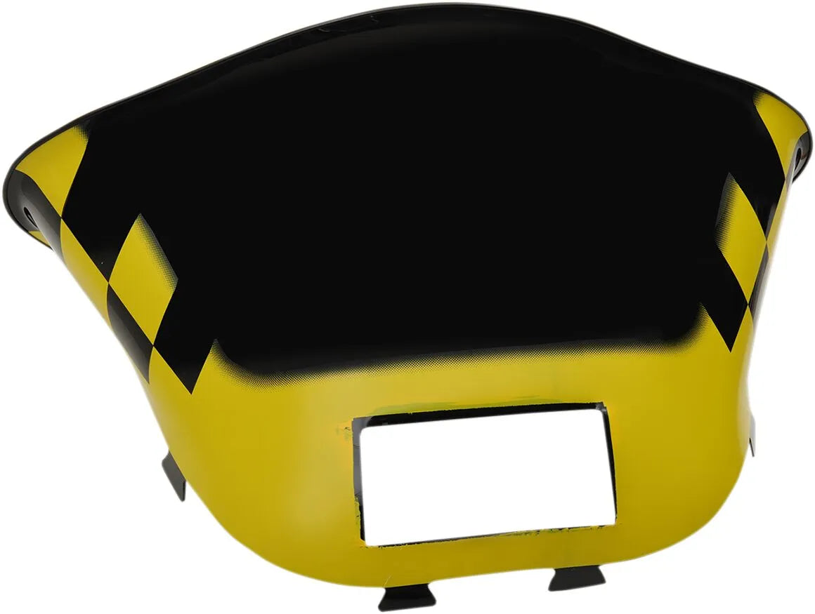 Sno Stuff Snowmobile Windshield - Black/yellow Checker