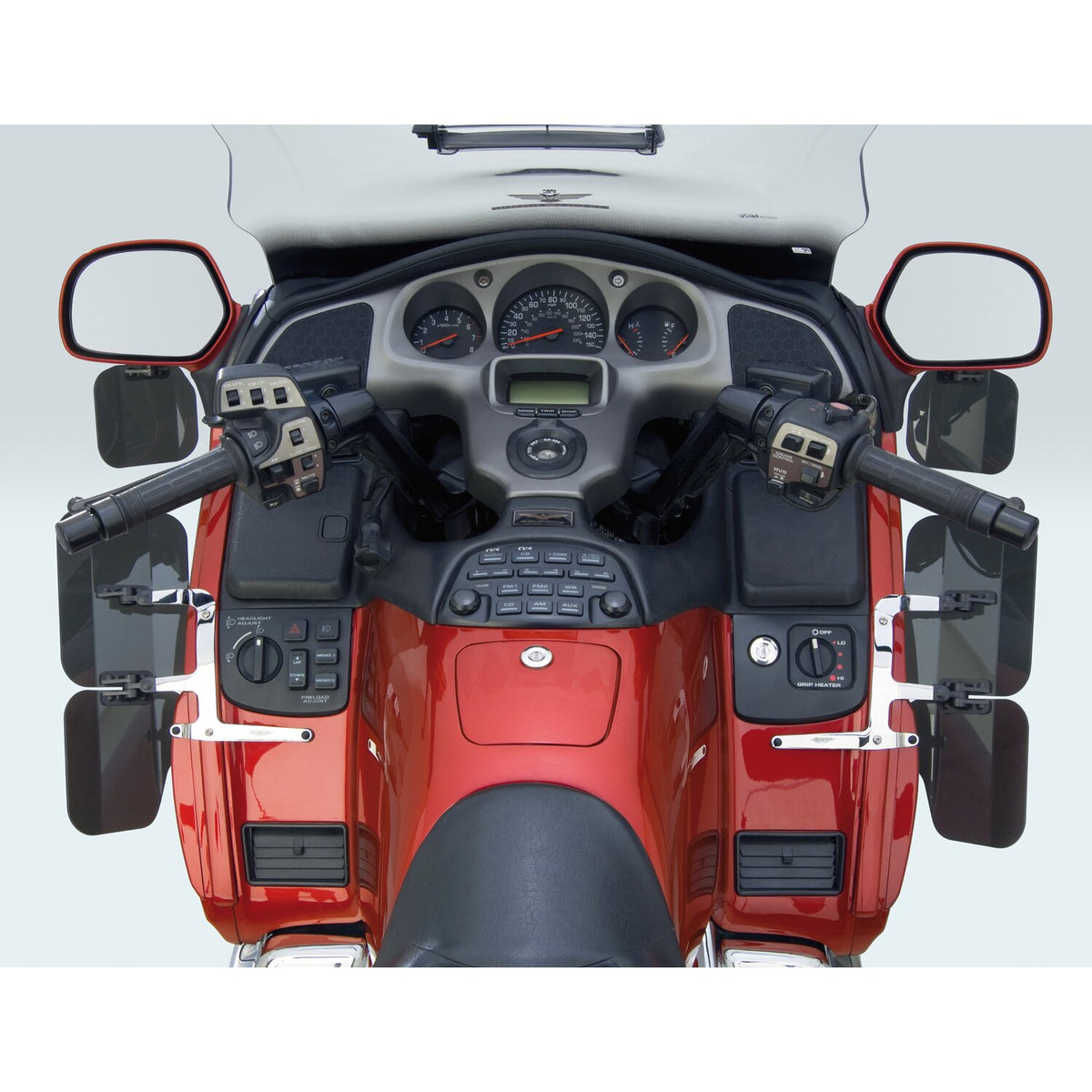 National Cycle fairing mount wing deflectors dark tinted