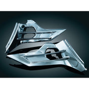 Kuryakyn Louvered battery box covers chrome