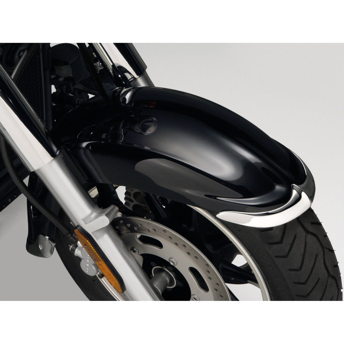 National Cycle cast front fender tip set chrome