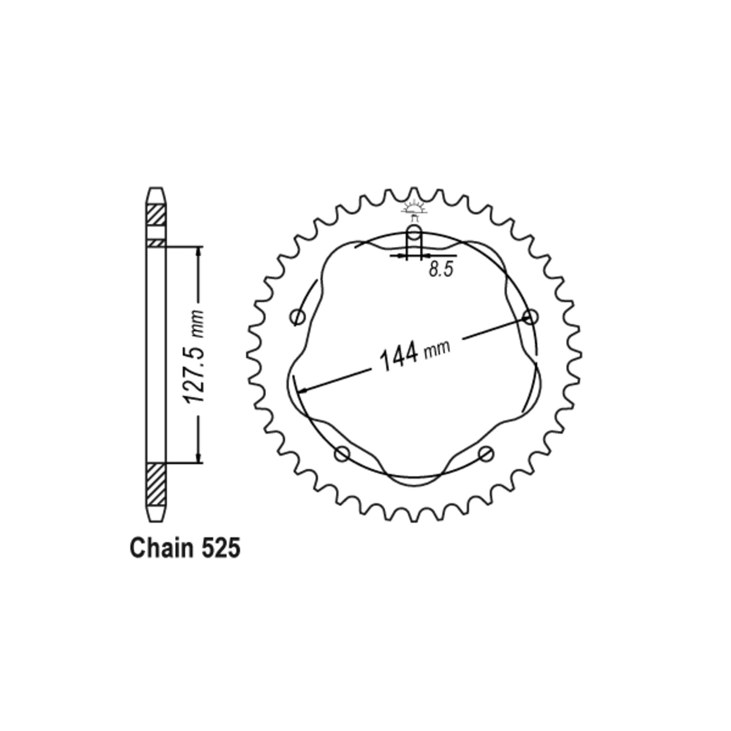 JT Sprockets JTA Rear Sprocket 752.39
