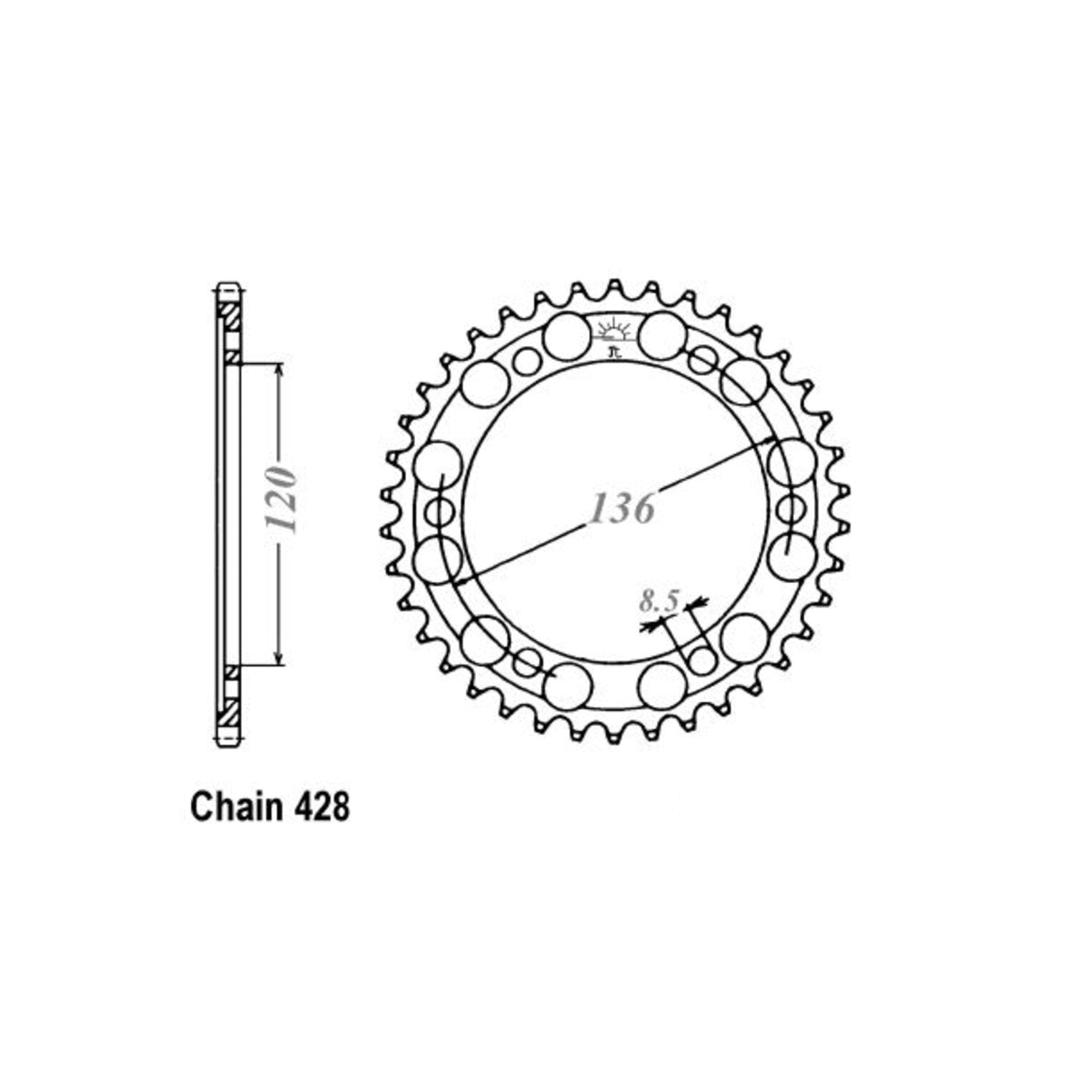 JT Sprockets Rear Sprocket 1847.57