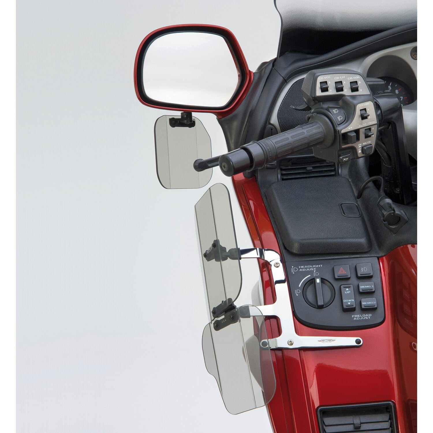 National Cycle mirror mount wing deflectors medium tint