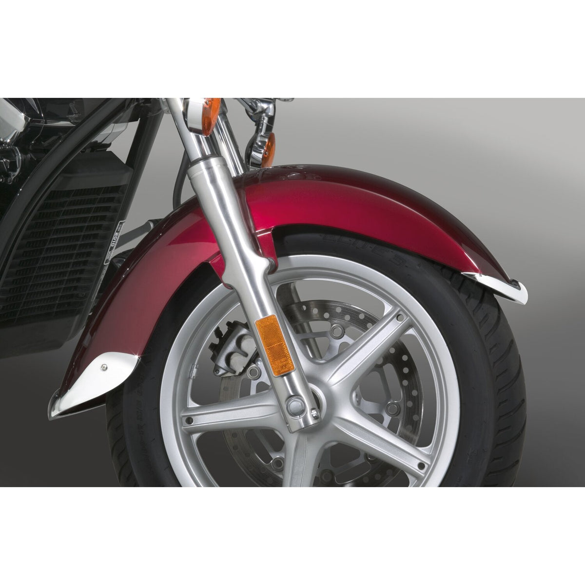 National Cycle cast front fender tip set chrome