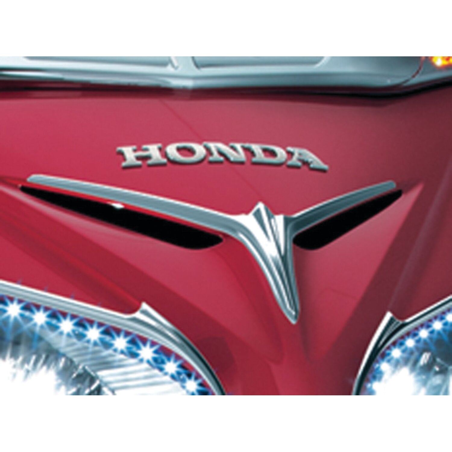 Kuryakyn Eybrow accents for upper fairing vent chrome