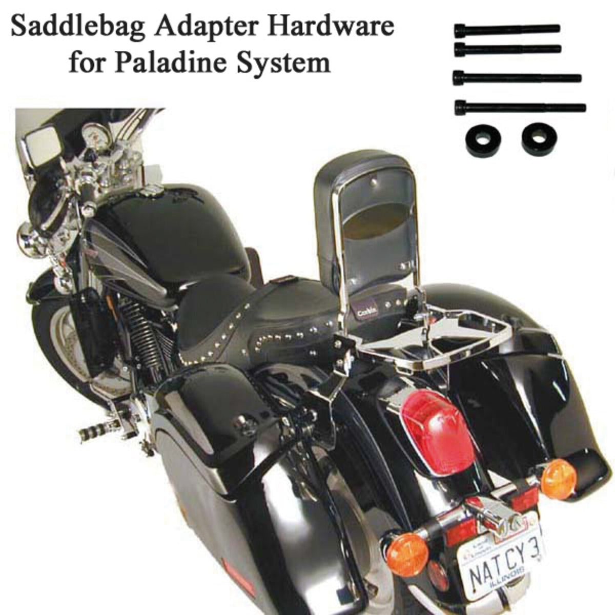 National Cycle Paladin® Saddlebag/back rest mounting hardware