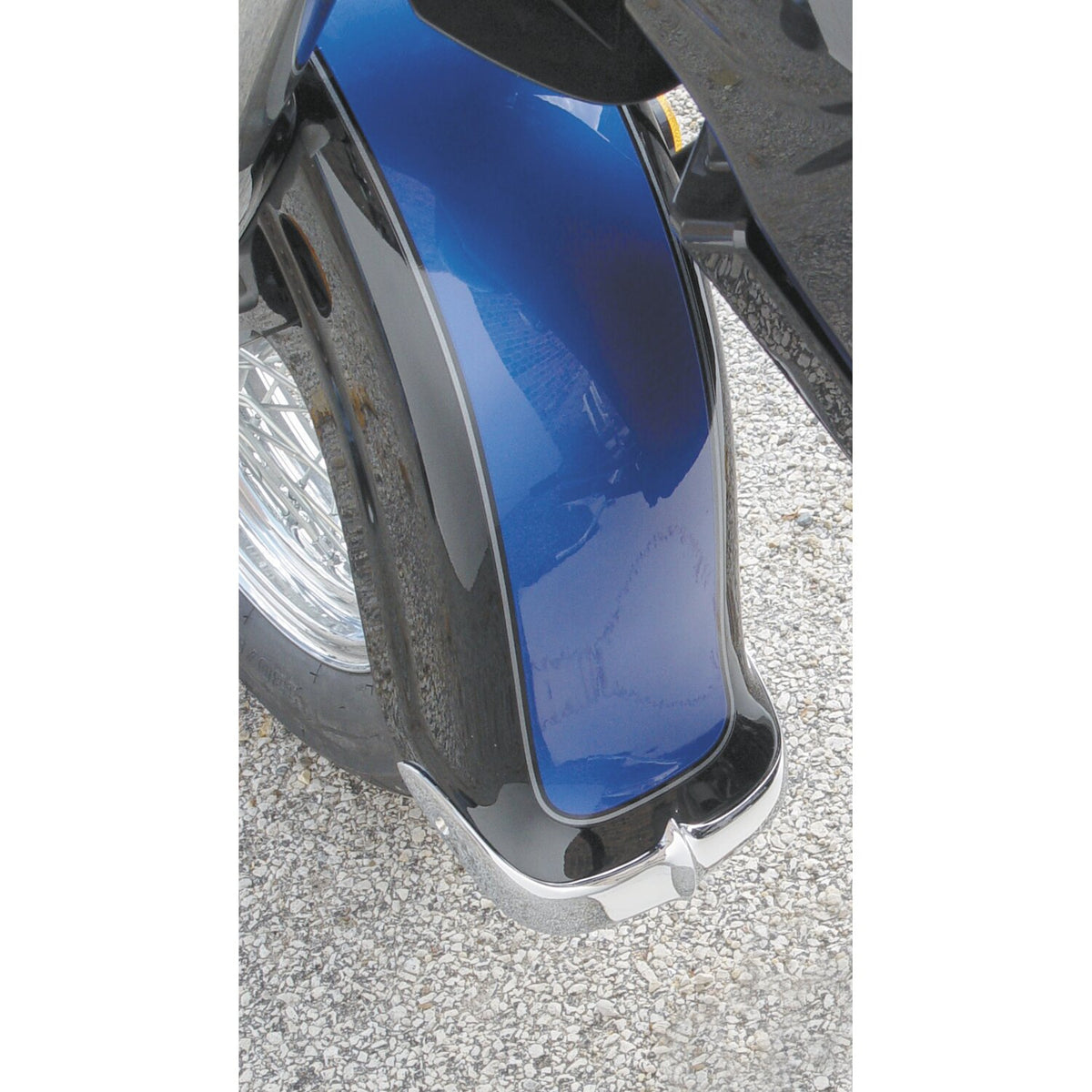 National Cycle cast front fender tip set chrome