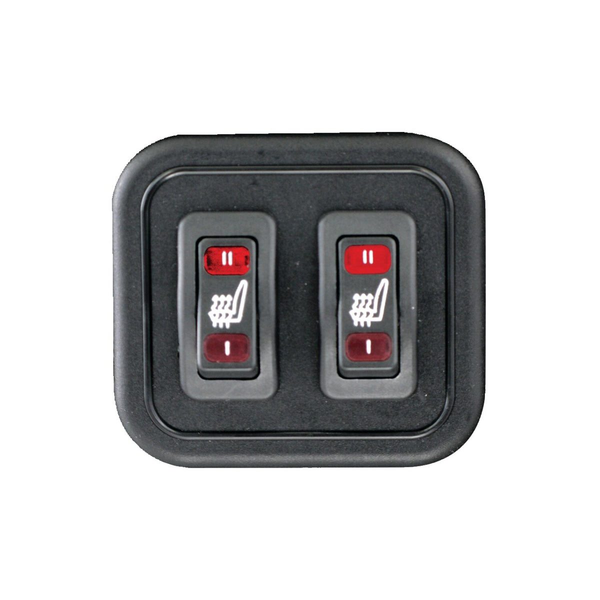 Mustang 1-piece 2-up touring seat heated plain black