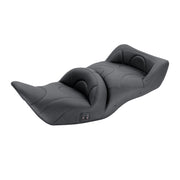 Mustang 1-piece 2-up touring seat heated plain black