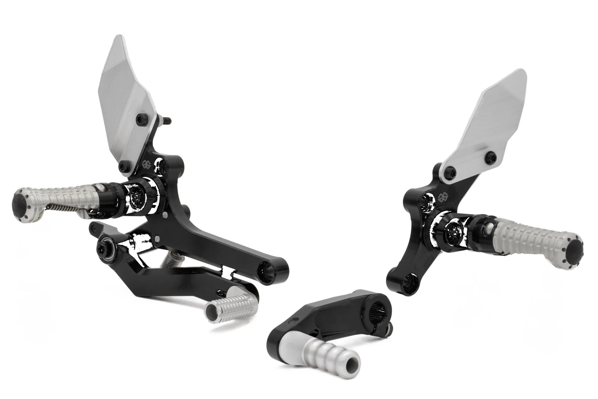 Gilles Tooling Adjustable Rearset Rct10gt - Black/silver
