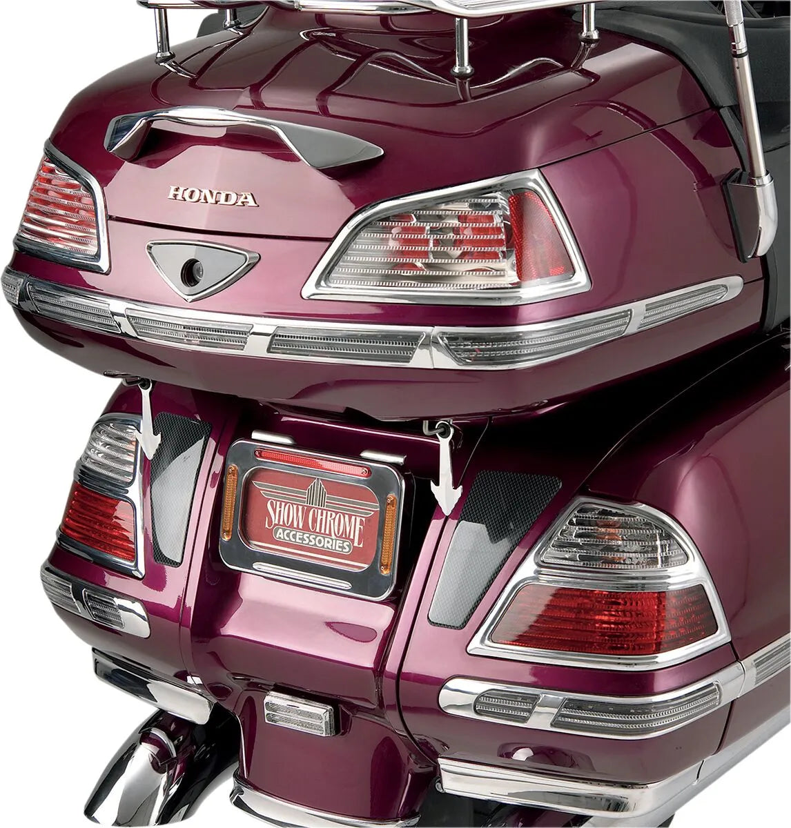 Show Chrome Led Trunk & Saddlebag Molding Insert Kit
