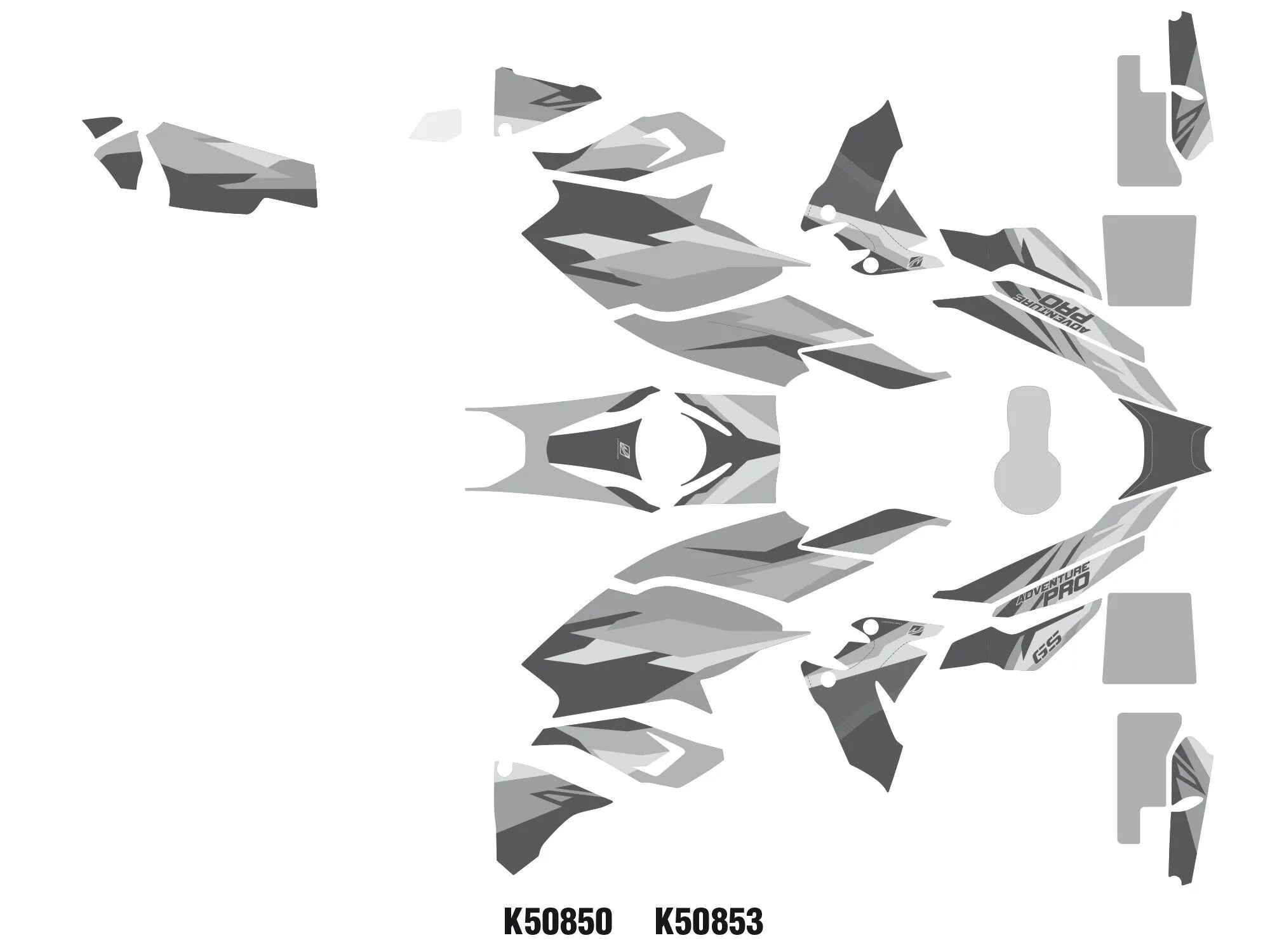 Uniracing Decal Kit Complete For Bmw - Blue/white