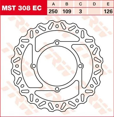 Trw Ec Cross Design Bremse Rotor - Foran