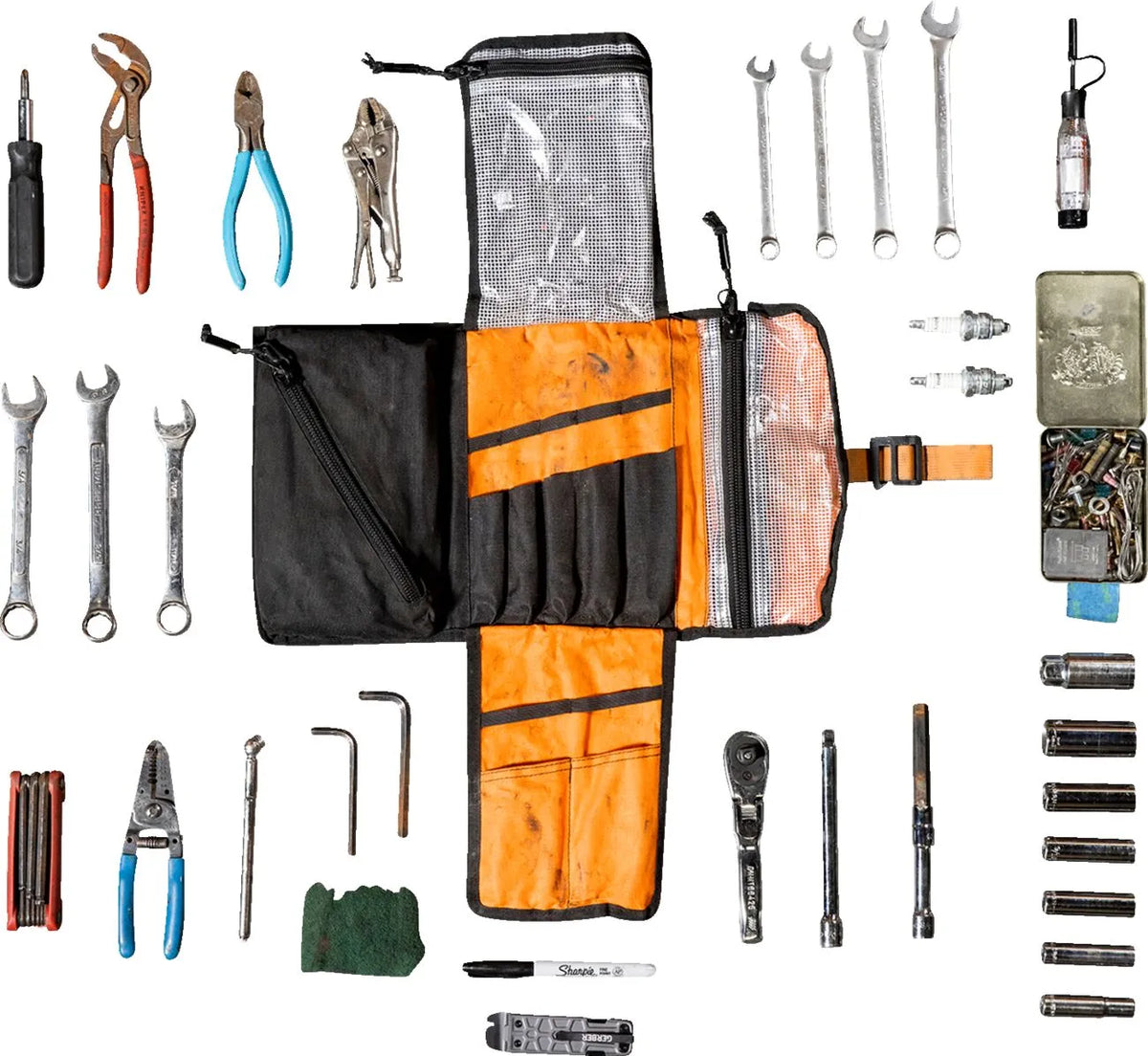 Biltwell EXFIL-0 600D Polyester Tool Roll - Black - 3017-01