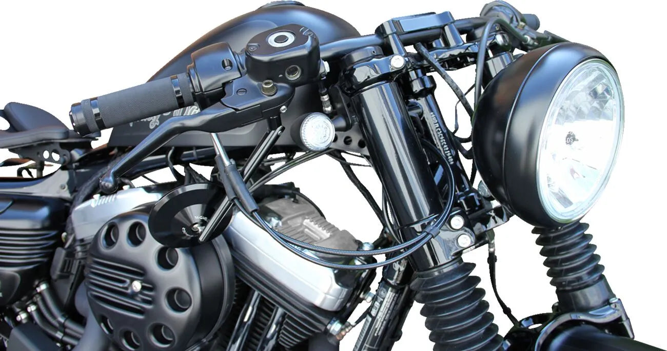 Cult Werk Fork Covers For Motorcycle Forks - Gloss Black