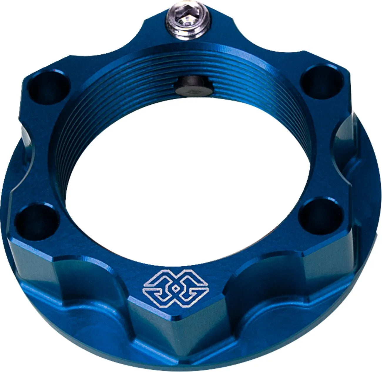 Gilles Tooling Top Yoke Nut - Blue Aluminum