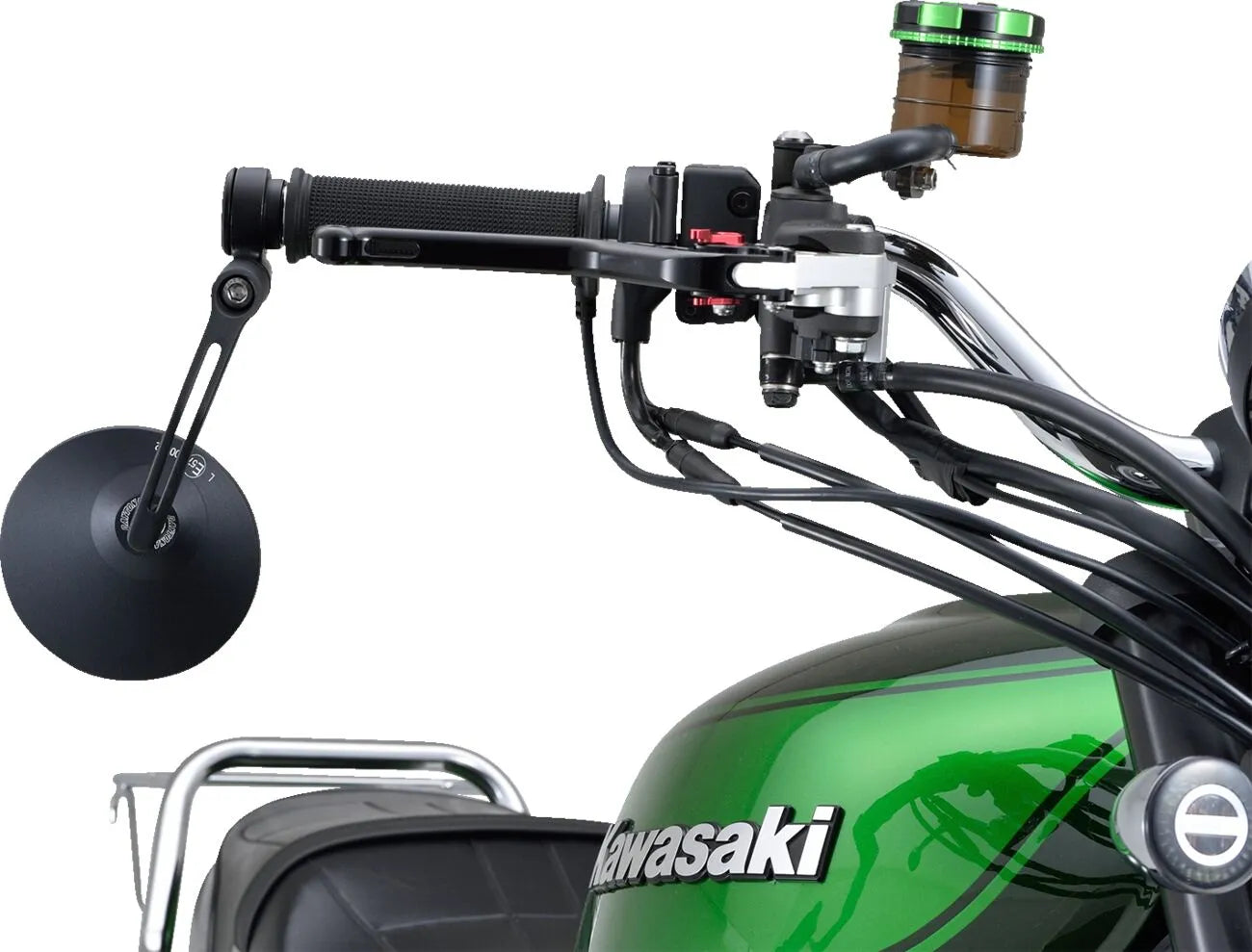 Daytona Aluminum Bar End Mirror - Black