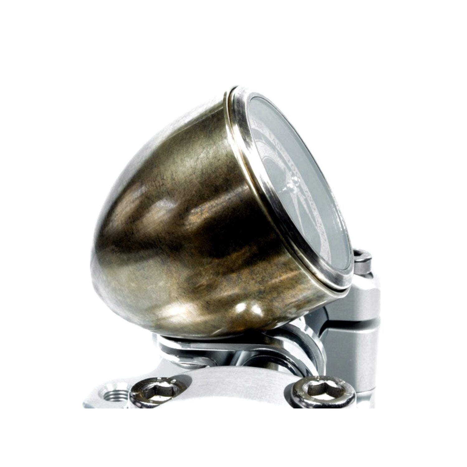 Motogadget Tiny mount cup 'Vintage Brass' 22mm - Black