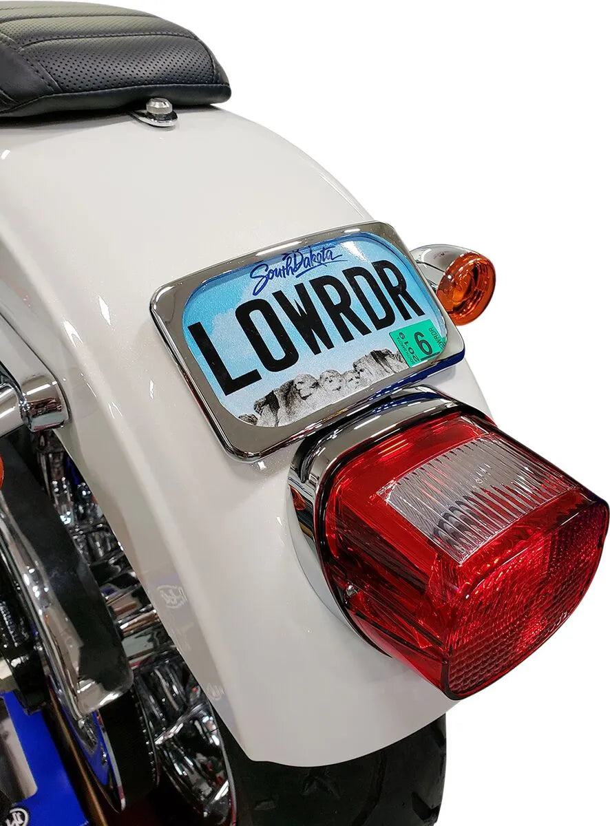 Drag Specialties Radius License Plate Mount For 8"+ Fenders