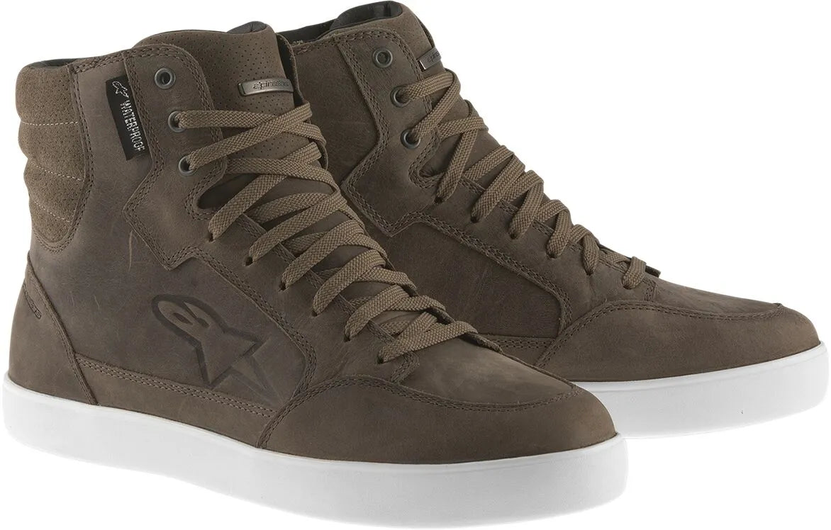 Alpinestars J-6 Waterproof Riding Shoes Brown