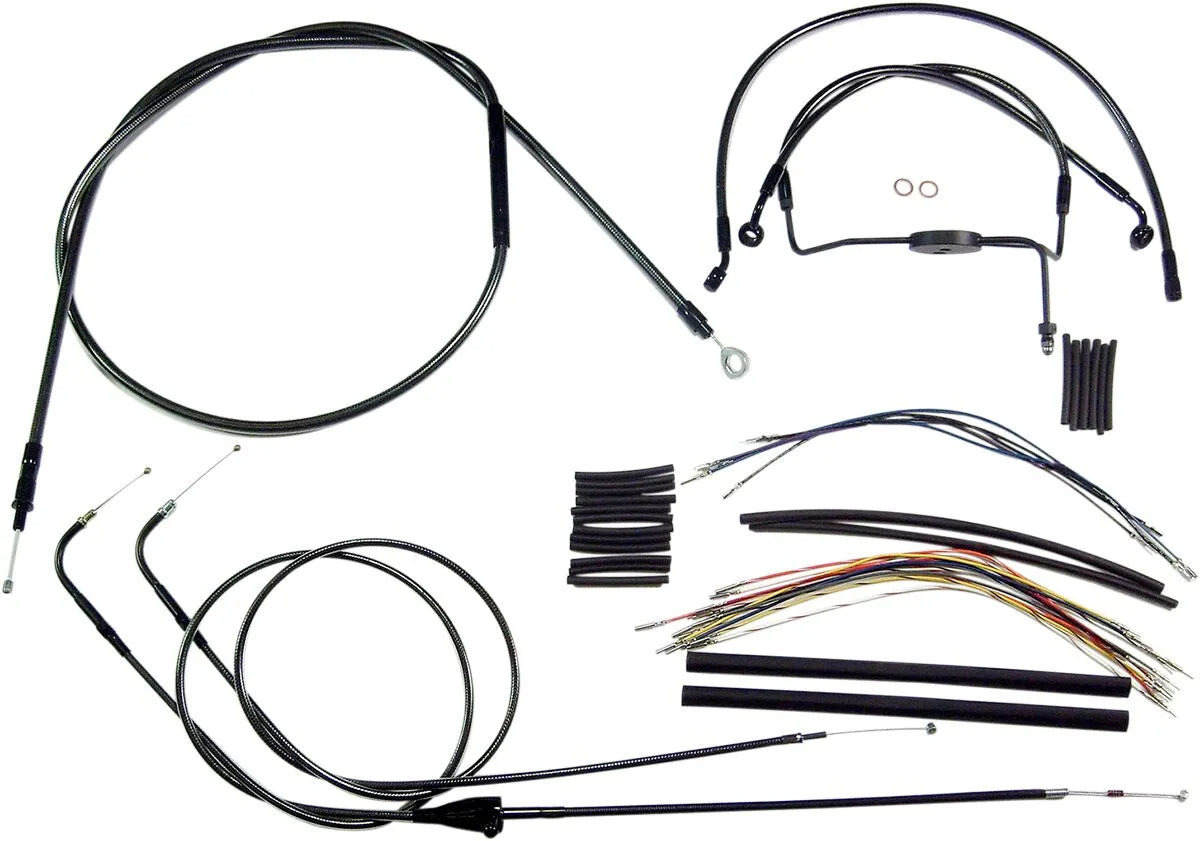 MAGNUM SHIELDING Black Pearl Handlebar Kit for Ape Hanger
