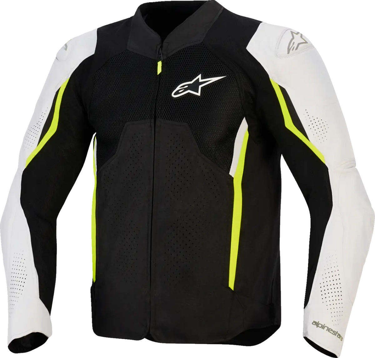 Alpinestars AST v3 Air Jacket Black/Silver/Yellow Fluo