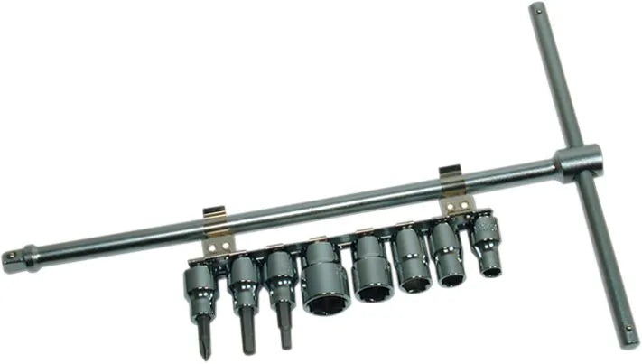 Cruztools Sliding T-Driver 3/8" Metric 8-Piece Socket Set