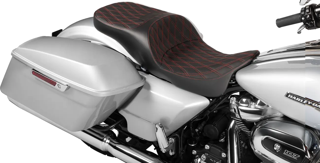 Drag Specialties Extended Reach Touring Seat - For Harley Davidson