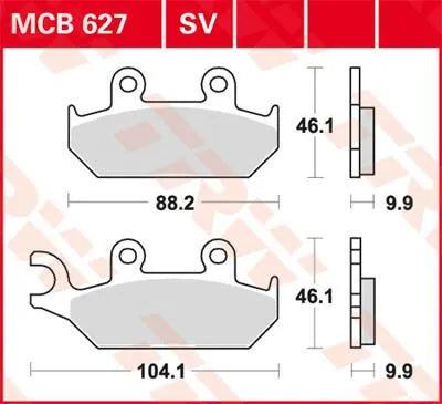 Trw Sv Series Sintered Brake Pads For Front Brake Use - Front