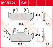 Trw All Round Sintered Metal Brake Pads - Front