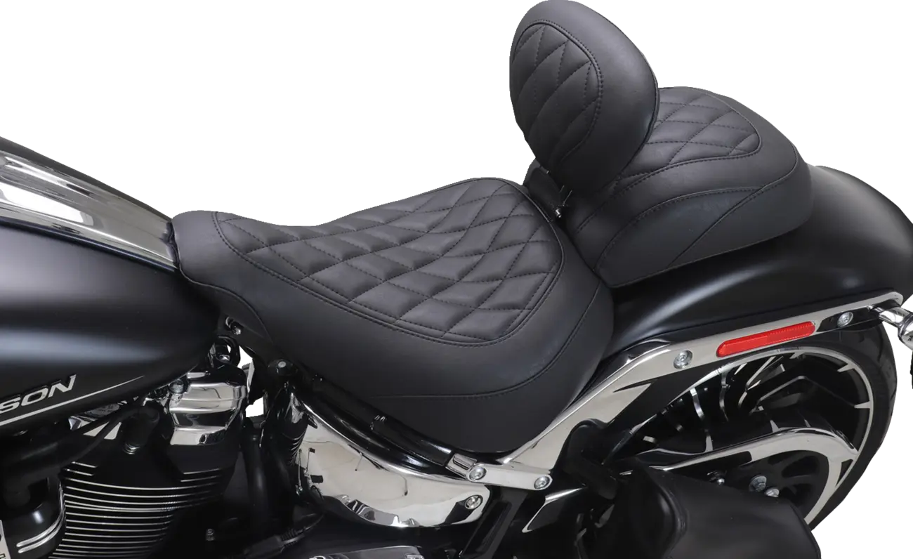 Mustang Wide Tripper Solo Seat - For Harley Davidson