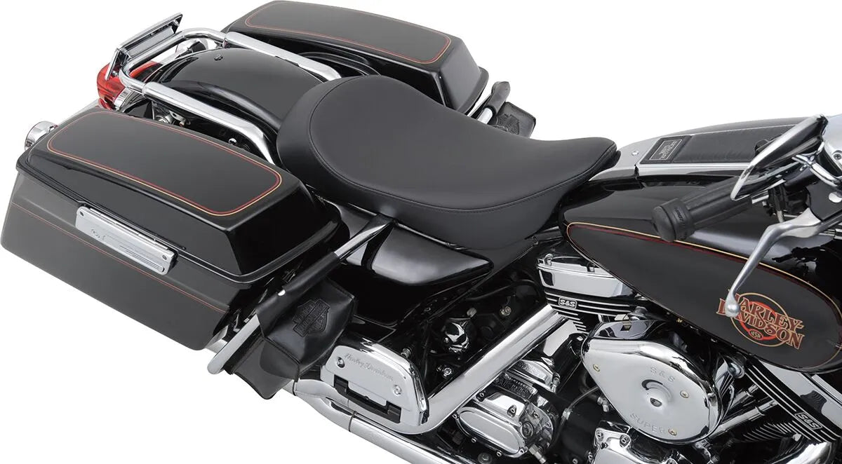 Drag Specialties Low-profile Solo Seat - For Harley Davidson