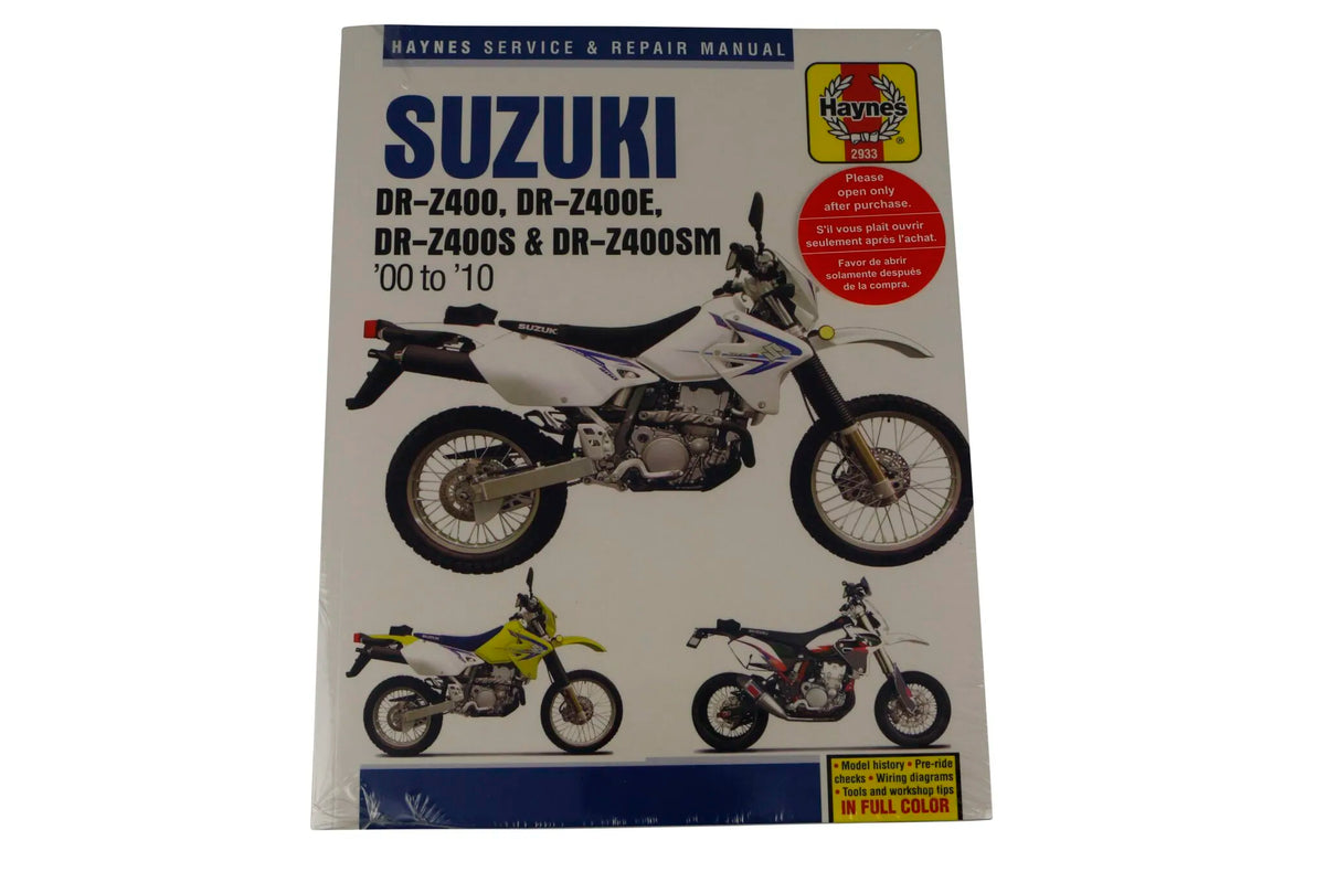 Haynes DR-Z400 Service Manual for Suzuki DR-Z400 2000-2010