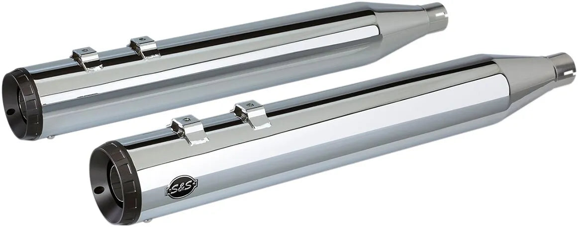 S&S Cycle Grand National Slip-on Lyddæmpere - Krom