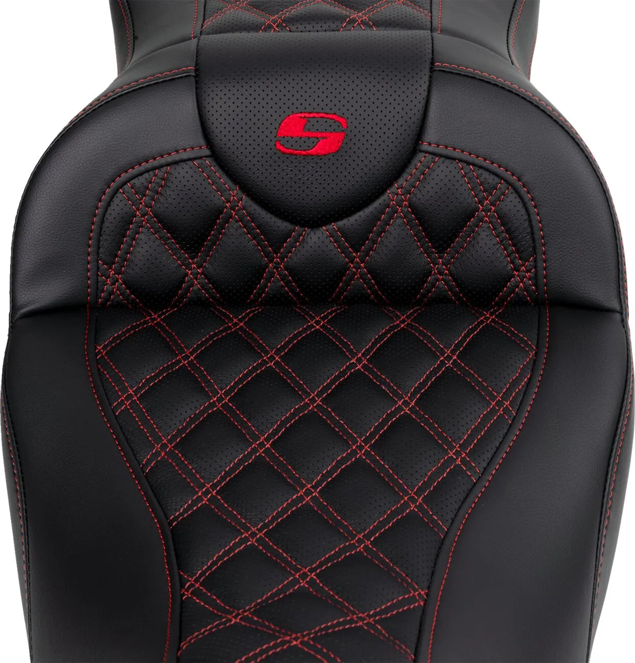 Saddlemen Roadsofa Lattice Stitch Seat - For Harley Davidson