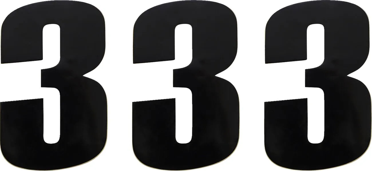 Moose Offroad Vinyl Race Numbers - 6" Black