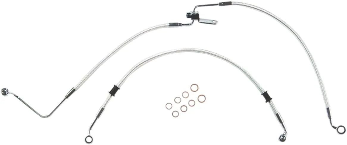 Magnum Shielding flettet bageste bremseslange kit med ABS