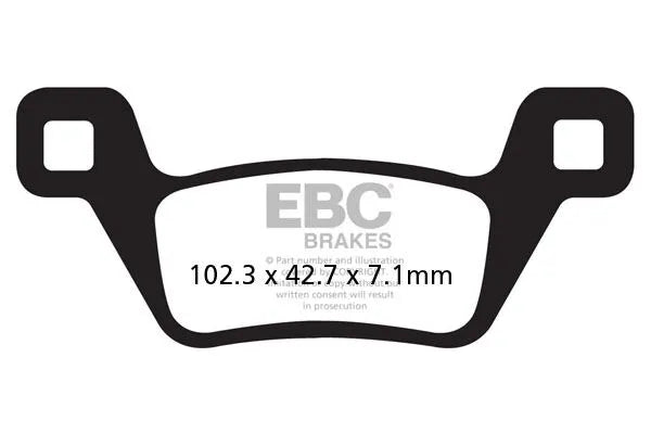 Ebc R Series Sintered Bremseklodser Til Atv - Bag