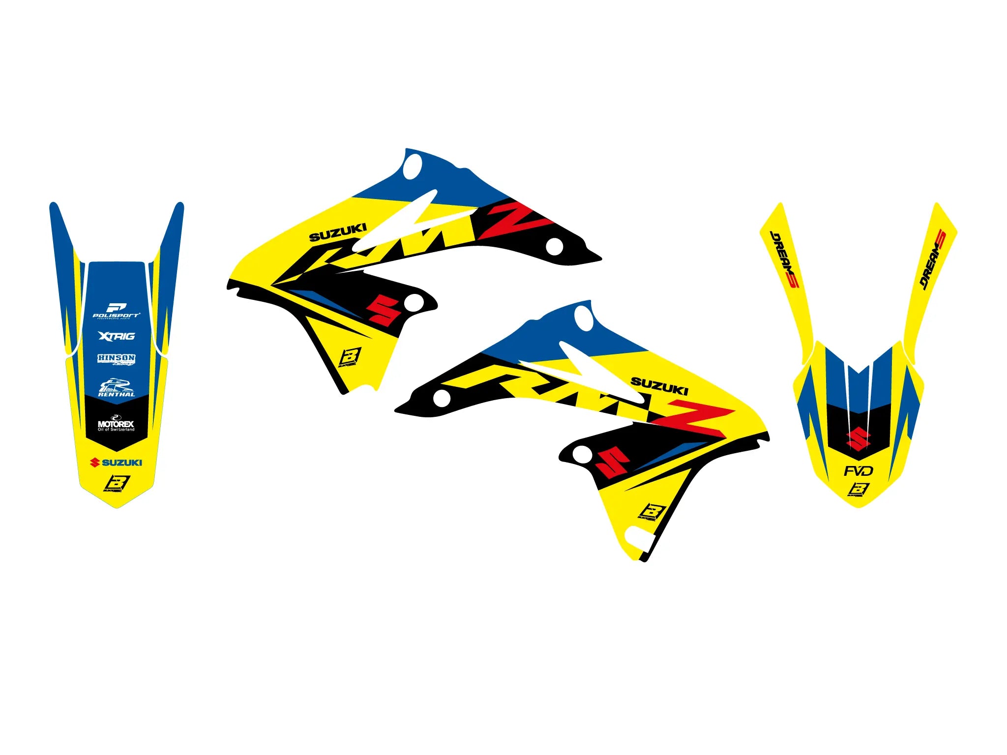 Blackbird Racing Dream 5 Graphic Kit For Suzuki